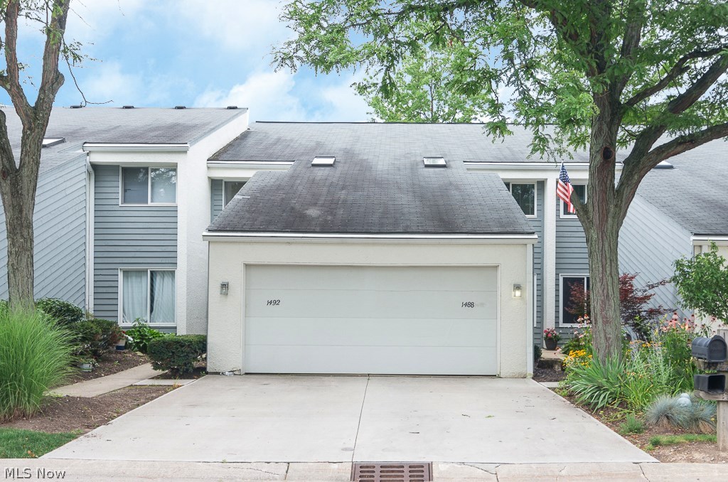 Do not pass by this completely renovated 2-bedroom 1.5 bath townhome within walking distance to Crocker Park. As you walk into the two-story foyer you will be impressed by the contemporary feel & attention to detail of this great property. Entertain your guest by preparing a meal in the luxury kitchen featuring granite counters, new cabinets, tile floor, custom backsplash & stainless steel Whirlpool appliances. Spacious dining & living area featuring updated flooring, new lighting fixtures & wine bar with built in wine fridge all just steps away from private patio. The 2nd floor features master bedroom with walk-in closet, reading area, full renovated bath with new tub & surround, guest bedroom & laundry area. Additional features & updates include, new carpet, vinyl windows, new entry doors & attached garage. All appliances & 12-Month Home Warranty Included!