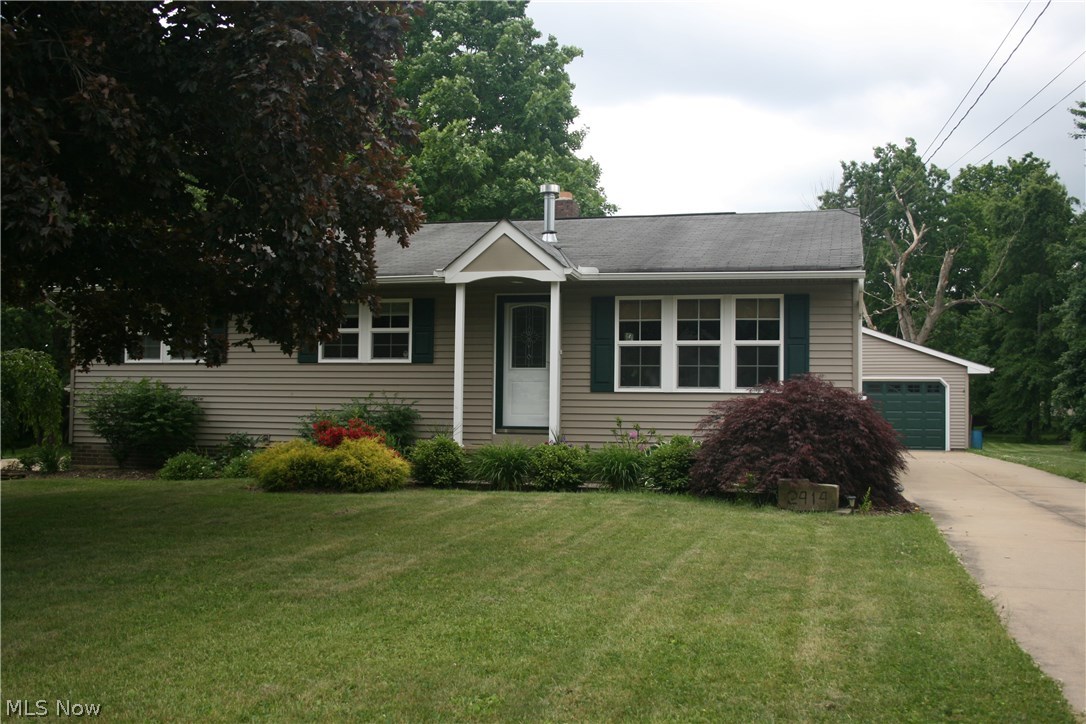 Updated ranch home with today's look. Many outstanding features including remodeled gourmet kitchen with matching appliances. Laminate floors, crown molding and accent lighting grace this home. Bright sunroom overlooks the large lot. Finished area in basement, oversized garage and more. A pleasure to show! Call today to see this beautiful home.