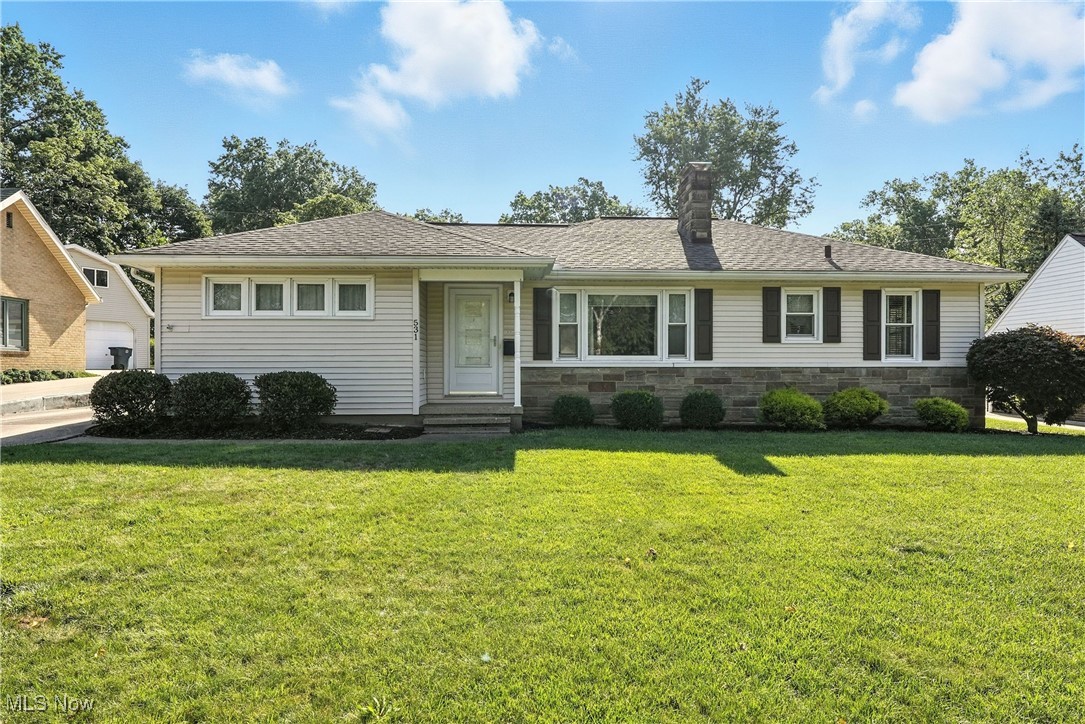 Welcome to 531 Highland Ave. This beautiful inviting ranch has many updates so all you have to do is move in and relax! The main floor has 3br, one full bath that has been updated, first floor laundry (laundry hook up in basement as well), formal living room with fireplace with open concept to an updated kitchen. There is also an additional family room off of the kitchen. The basement has a full finished bathroom with plenty of room and storage. The outside is tastefully landscaped and has a 26x30 two and a half car garage, as well as stamped concrete patio for your entertaining.