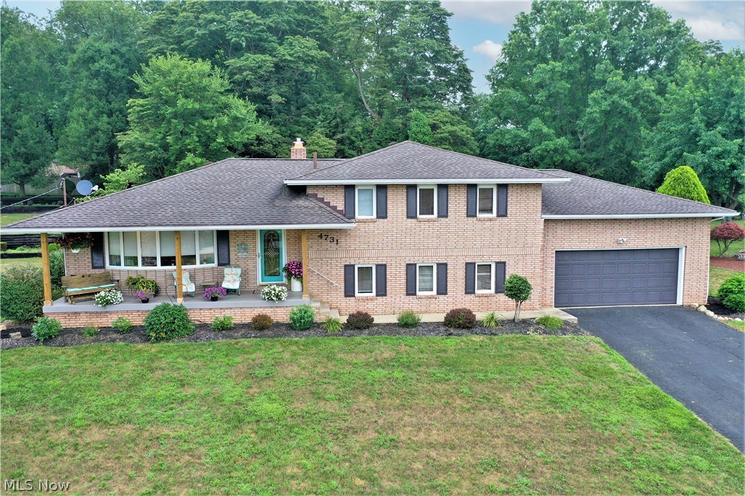 Looking for a lovely, 4 bedroom, 2 full bath home in Green School District? The many windows create an abundance of natural light. Open floor plan offers updated eat in kitchen with access to the dining area- new cabinets, corian countertops and backsplash. Four good sized bedrooms with nice closet space, all 3 baths have had some updates (flooring and backsplash). The lower level could be an additional living suite - complete with recreation room including gas fireplace with sliders to a nice patio, bedroom and full bath with walk in shower. The basement could be used as an office or exercise room. There's still plenty of time to enjoy the pool (if buyer doesn't want the pool, the seller will remove it).
Other updates: Dishwasher and wall oven - 2020; Kitchen updated - 2015; Roof, both furnaces and AC's - 2013, ducts cleaned - 2020, newer electrical panel.
All kitchen appliance and washer/dryer convey with the sale. Seller is offering home warranty for the buyer.