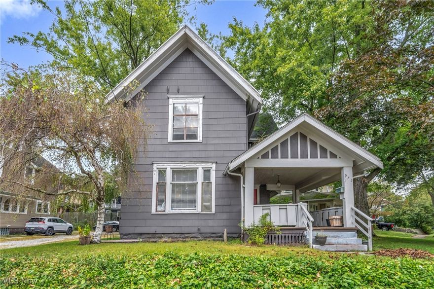 WHAT A FIND! This Craftsman-style beauty exudes historic charm and modern convenience, offering the best of both worlds! Situated on a corner lot near the highly-sought-after Highland Square district, the location lends itself to so much opportunity. Fresh paint and flooring throughout, updated appliances and plumbing, and original woodwork are just a few of the perks here! The main portion of the home is fully-functional as a single-family, featuring a gorgeous formal dining room with beamed ceilings, living room, central sitting room or office space, and a recently-renovated kitchen that just needs to be finished (all cabinetry and building materials will be left for the next owner!) Three sizeable bedrooms and an updated full bath with skylight complete the second level. A separate accessory unit with its own entrance is off the back of the home and has a ton of unrealized potential. This unit offers a kitchen (also near completion!), loft area with vaulted and beamed ceiling, and an updated full bath. It is an ideal studio apartment, home office, or creative space for budding artists! You could also ditch the idea of a second unit altogether and open it back up to a single-family with a massive primary suite. With some imagination, the possibilities to create your dream space here are endless. Don't miss this wonderful opportunity to own a piece of history around the corner from vibrant shops, art galleries, restaurants, and much more - call your favorite Realtor and schedule a showing today!