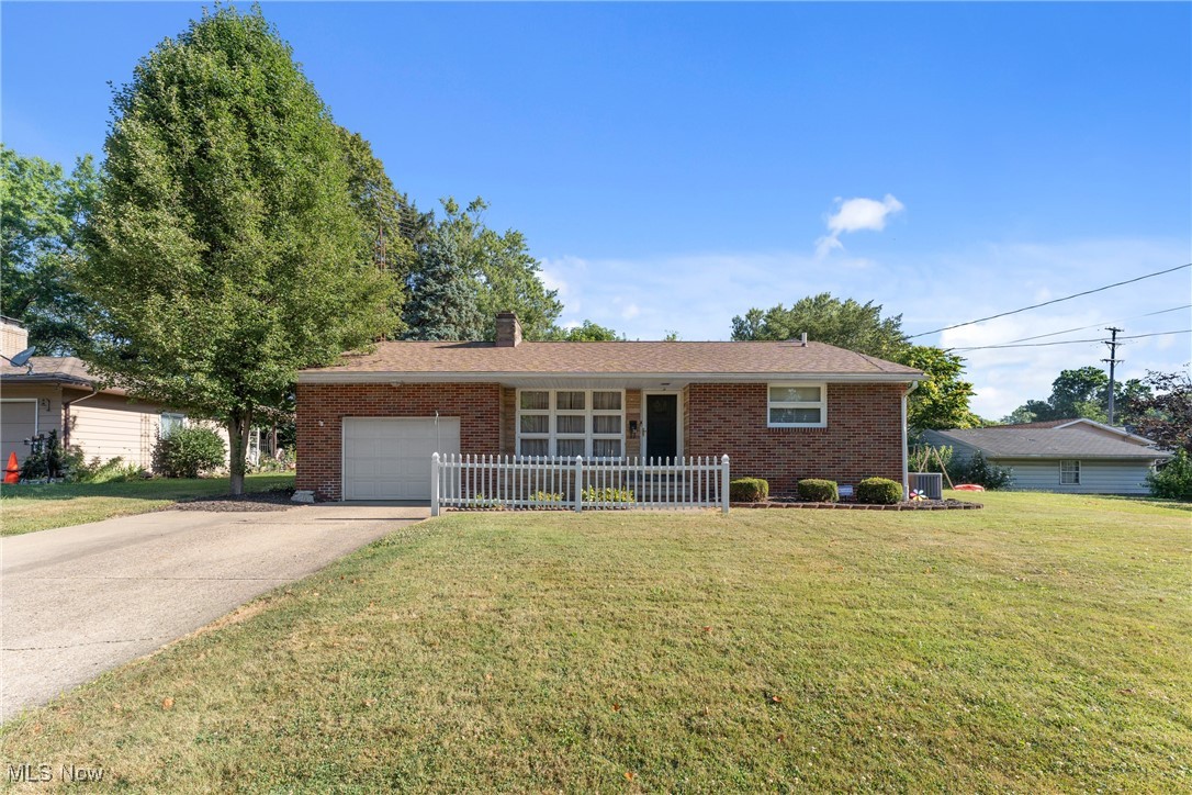 Welcome to 24 David Ave NE, Massillon, OH 44646—a solid brick ranch that’s packed with charm, updates, and space to stretch out—inside and out. Located on a peaceful dead-end street near shopping, dining, and the scenic Erie Canal Towpath Trail, this home offers the perfect blend of comfort and convenience.
Step into the cozy living room, where a wood-burning fireplace with a blower creates a warm, welcoming space. The main floor features two generously sized bedrooms with cedar-lined closets, a full bathroom, and a layout that feels both practical and inviting. The home is solidly built—no creaky floors here!
The basement is a true bonus, offering tons of usable space including a bonus room with a closet, a gas fireplace, a half bath, waterproofing with a sump pump, and ample storage. It’s the perfect area for a rec room, guest space, home office, or gym.
Outside, the large fully fenced backyard features an above-ground pool, two sheds, and plenty of room to entertain or relax. An attached garage adds convenience, and recent updates include a newer roof, hot water tank(2022), and A/C(2022), plus a new furnace(2023). The ADT security camera system adds extra peace of mind—buyers just need to transfer the service.
With great curb appeal, modern updates, and a location close to it all, this home is ready for its next chapter. Schedule your tour today and come see what makes this place so special!
Seller has not used fireplace past several years and recommends buyer has fireplace inspected before use. Security: ADT(approx. $60/month), Water: Aqua Ohio, Electric: First Energy, Gas: Dominion, Sewer: City of Massillon, and Trash: Kimble (contract through city)
Pool liner needs replaced. Deep freezer, basement bar, washer and dryer do not convey. MUSKINGUM WATERSHED- $2/year.