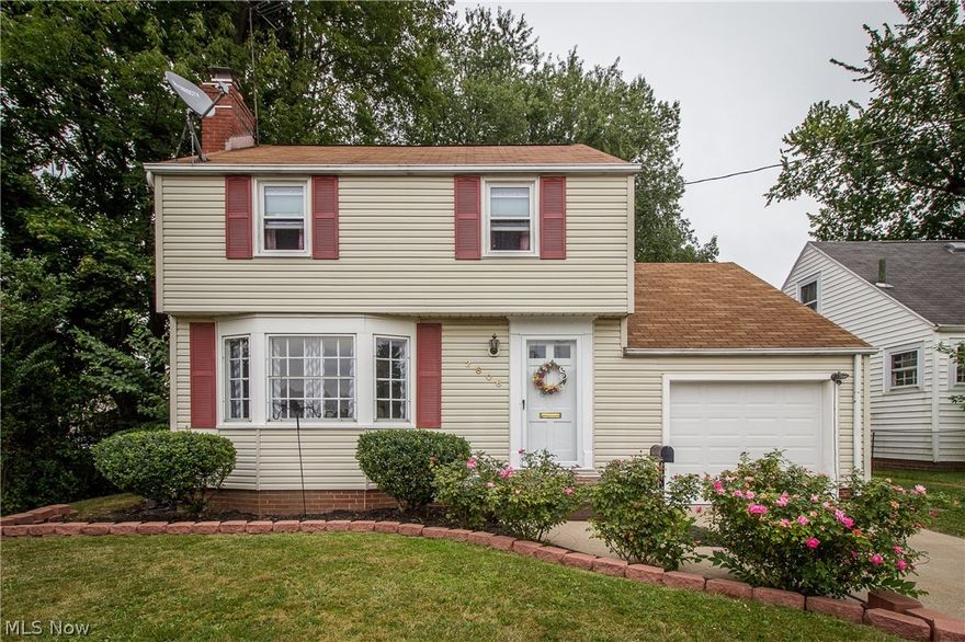 Welcome home to this Colonial Heights gem!  Move in ready with neutral decor throughout, this lovely home features a living room with hardwood floors and wood burning fireplace.  An archway leads into the dining room with ceiling fan with easy access to the kitchen with glass front cabinets and parquet style flooring.  You'll love the cozy family room with wood burner to save on heating costs,  built in corner cabinet and sliding door access to the deck and fenced yard! A half bath is conveniently located nearby.  Upstairs, you'll find three generously sized bedrooms and a full bath with pedestal sink and built in linen storage.  The full basement includes a laundry area, glass block windows and plenty of room for storage. Nicely updated with a newer garage door and opener, storm and sliding glass door, water heater, windows and interior paint throughout with the seller offering a 1 year home warranty as an added bonus!  You don't want to miss seeing this one!