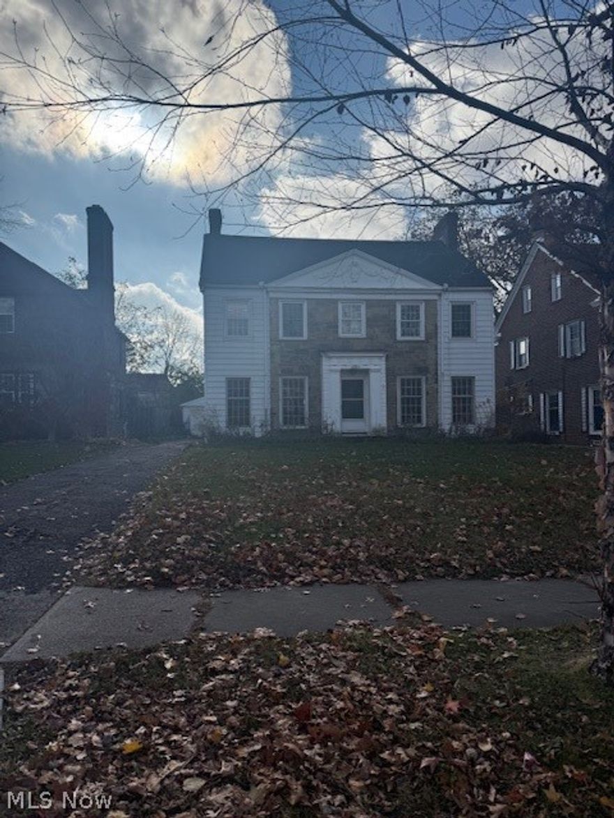 A true fixer on a tree-lined street in coveted Shaker Heights! Needs complete renovation but could be restored to a masterpiece! This is a great canvas to bring your vision and tools. Five bedrooms, living room, formal dining room, breakfast nook, downstairs office/den, two-car detached garage, and more!