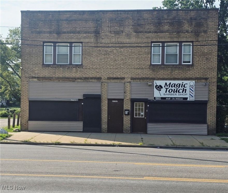 What a gem! Don't miss this rare opportunity to own a stunning brick building located in the heart of Cleveland. Boasting excellent visibility and accessibility. This well maintained two-unit property offers four bedrooms, multiple bathrooms, and two versatile storefronts. With over 7400 square feet of flexible space, the property includes a full basement, security system, privacy fence, and recent upgrades such as a new roof, hardwood floors, and updated HVAC. Both units have been renovated with the past five years, offering turnkey convenience for investors or owner-occupants. But that's not all this property has it also includes a spacious lot currently used for parking. Enjoy easy access to major highways including I-90 and I -271, and proximity to shopping centers. You won't be disappointed. Schedule your appointment today. This opportunity won't last long!