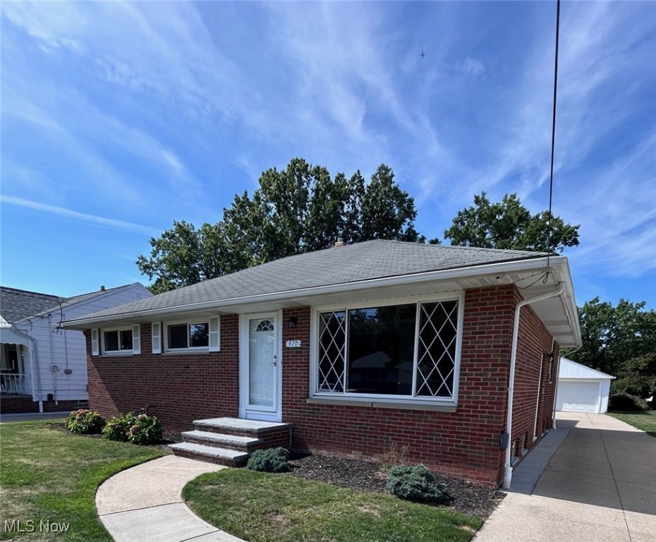 This Meticulous 3 bedroom Brick Ranch will capture your attention the minute you see it!!  Youl'l find gleaming hardwood floors throughout and the kitchen has plenty of countertops and cabinetry. All of the kitchen appliances stay as well as the washer and dryer. There is an additional room off of the dining room which serves as a family room - perfect for entertaining. The finished rec room in the basement has a separate area for laundry and a second full bathroom.  It also features glass block windows and an updated electrical box. A bonus room in the rec room could be a craft room or play areal. Both the Furnace and Central Air are less than 10 years old and the hot water tank was just installed last year! The backyard continues past the fence boasting of an extra area to enjoy the outdoors. There is a 2 car garage and this beauty is located just a few homes from the Park!! Wickliffe Point of sale is completed. Nothing to do but move in since Mr. & Mrs. Clean live here!!