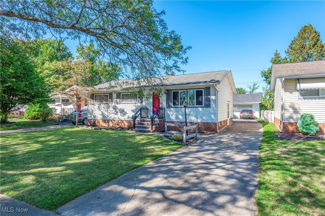 Showings will begin on Monday, Oct 6th. Welcome to this beautifully maintained ranch-style home nestled in the desirable South Hills area of Old Brooklyn. Offering 3 spacious bedrooms and 2 full bathrooms. The main level features a classical ranch layout with a eat-in kitchen and living room. The fully finished basement provides the perfect extension of your home. Downstairs, you’ll find a recreational area complete with a wet bar, laundry room, and a full bathroom—ideal for entertaining or relaxing. (not pictured due to moving boxes in the way). Outside, enjoy the privacy of a fully fenced-in yard with no backyard neighbors ideal for nature watchers, a freshly painted deck perfect for gatherings, and a 2-car garage with a brand-new roof installed just last summer. This move-in-ready home blends convenience and charm in one of Cleveland’s most sought-after neighborhoods. Other updates include newer water tank, vinyl windows, updated kitchen and much more! Stop by and take a look for yourself!