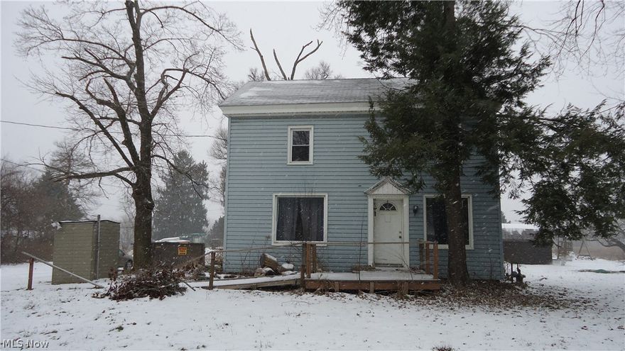 Investment property. 7.24 acres. House being sold As-Is, seller will make NO repairs, value is in the land and property but house could be rehabbed. Garage-workshop burned September 2018. Property was formerly a tree farm and body shop. Cash buyers only.