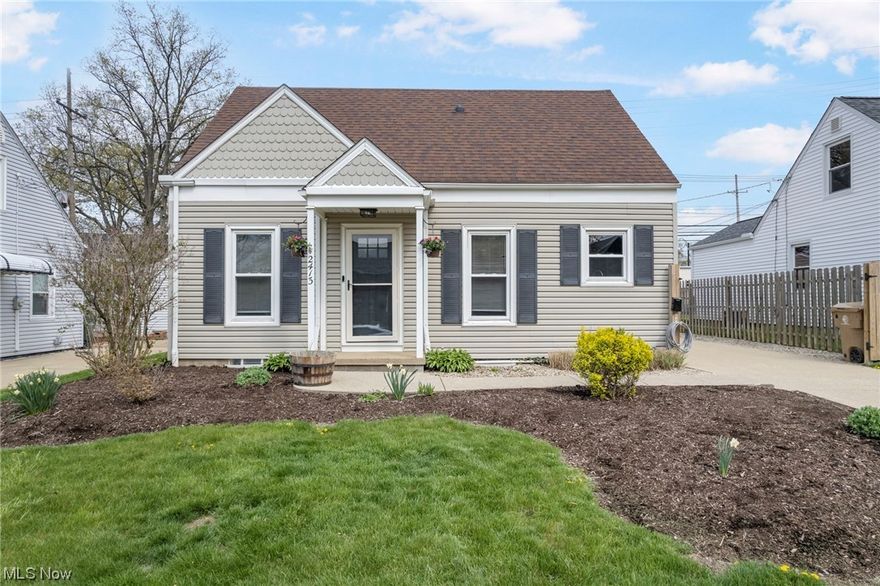 Welcome home to this beautifully landscaped bungalow in the heart of Cuyahoga Falls. Conveniently located near shopping, restaurants and just a stones throw away from Richardson Elementary School. Upon entering through the covered front porch, you'll be greeted by a spacious living room with original wood flooring and a nicely updated, fully applianced kitchen! Both first floor bedrooms also feature beautiful original hardwood floors and ample closet space. The second floor bedroom runs the length of the home and boasts an abundance of closet/storage space including two built in book shelves. The partially finished basement features a large rec room with gas fireplace, a full 3 piece bath and an bonus room that could be utilized as a 4th bedroom. If you prefer to spend your time outdoors, you'll feel right at home in this fully fenced in backyard with on-grade deck, lush landscaping and firepit area. Schedule your own private showing with your favorite realtor today!