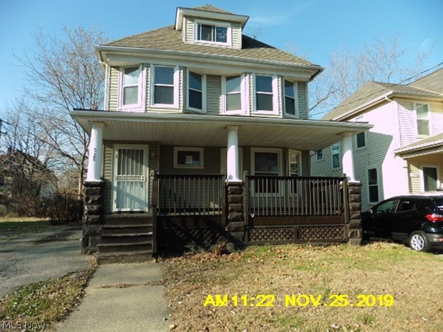 This home was previously rehabbed inside and out, vinyl siding, replacement windows, glass block in the basement, updated kitchen and full bath, large bedrooms with an option to finished the walk up third floor if more you need more bedrooms, a little elbow grease will go a long way here, being sold as-is so invest a little and make a lot.
