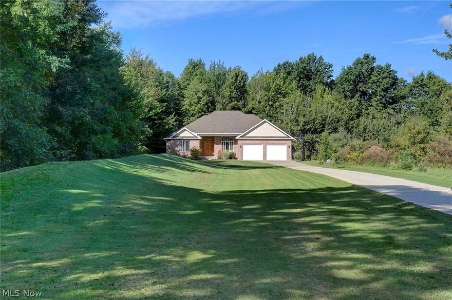 Your private oasis awaits! Enjoy the sprawling 5.12 acre lot while sitting back on the deck and watching the leaves change, or cooling off while you take a dip in the pool. If that isn't enough maybe you can enjoy a friendly game of basketball or volleyball. After enjoying all the outdoor activities this home welcomes you with a beautiful foyer and sitting room which flows right into the living room. Make your way down the hall right into the kitchen. The kitchen offers all the storage you could need, along with an eat-in area graced with windows giving beautiful views of the woods. If the eat-in area isn't enough, you can expand your dinner or holiday parties into your dining room. Don't worry Chef; you’ll have full views from the kitchen. On those cold winter days, stay warm with an inviting fireplace that is located in the dining room and visible from the kitchen. Wait, there’s more… Don’t forget about relaxing in the master suite which includes a spacious and tranquil master bath that leads right into your master closet. The homeowner didn’t leave out any details and finished the generous basement, including an extra 730 sq. ft. of living area to enjoy. Want More? Well, the basement also comes with a finished room that was once used as a bedroom but now could be your next amazing game room. Don't miss out on this amazing home! Furnace and A/C (2018), hot water tank (2017), driveway widened and paved (2015), pool pump (2018)