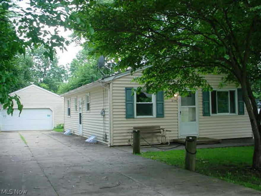 Great 2 bed ranch built 1973! Was a 3 bed and opened up to large master and added a screened porch off back of house/master bed! Whole house cooling fan & central air! Full basement ready to finish, concrete drive and 2+ detached garage.  City water & sewer! 2015 painted from top to bottom! New carpet, counter bath enclosure and vinyl flooring.  Ready to move in!
