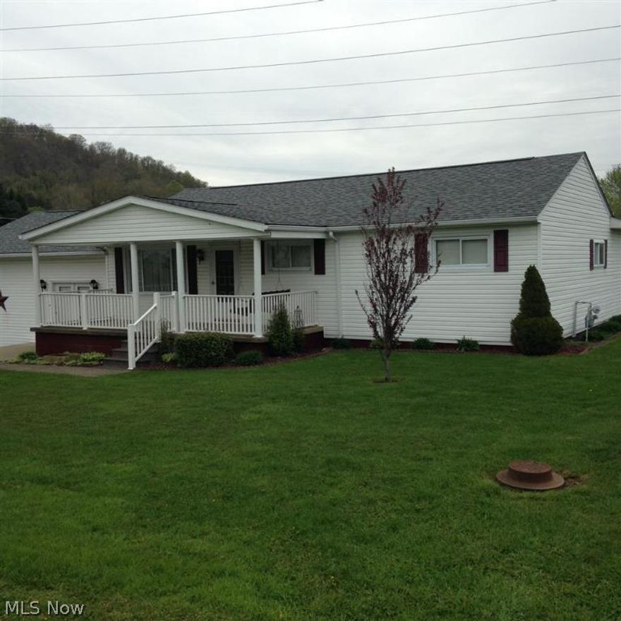 Well maintained ranch house with an oversized 2 car garage with overhead storage space.  Eat-in kitchen, 3 bedrooms,  2 full baths, large laundry room off kitchen,  generous family room with patio doors.  Back yard living space covered by roof.  All on a level lot and in move-in condition.