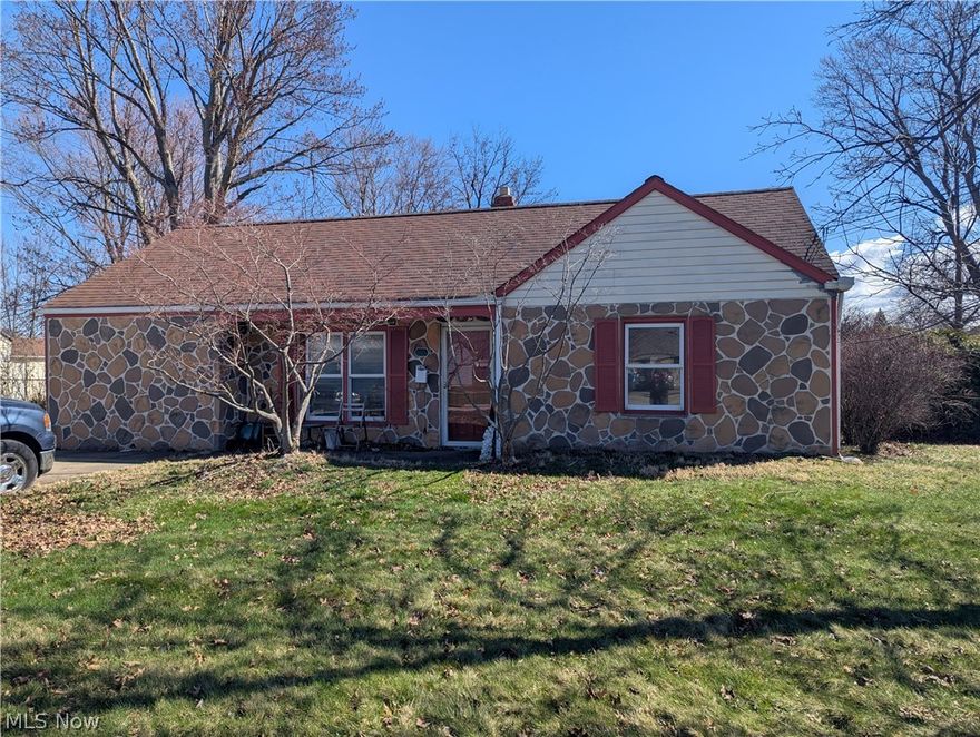 Investor special! This 3 bedroom ranch needs brought back! The garage has been converted to the third bedroom!  Large family room that was added of off the back of the home has a wall of windows that overlooks the back yard!  Large deck off of the back.  Hardwood floors in the dining room (originally the living room) and two bedrooms!  Bring your remodeling skills!