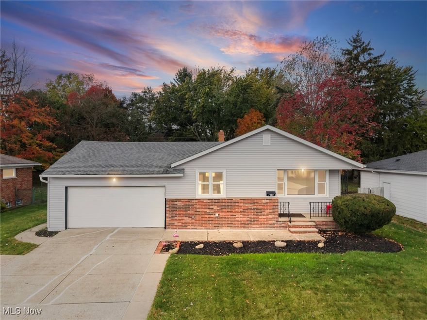 Charming updated Ranch home!  This beautifully updated ranch offers a perfect blend of classic character and modern comfort.  The exterior features brand-new vinyl siding and new exterior doors, giving the home a fresh, welcoming look.  A covered patio with a new roof (2025) and new gutters (2025) overlooks the fully fenced backyard, providing the ideal space for relaxing or entertaining.
Inside you will find original hardwood floors in the bedrooms, adding warmth and timeless appeal.  The bathroom has been completely remodeled, featuring modern fixtures and finishes.  The kitchen showcases updated countertops and a new sink, creating a bright and functional workspace. Additional updates include new interior doors throughout, enhancing the homes cohesive and refreshed interior.  The basement offers additional living space - perfect for an office, guest area and built in counters for a craft room.  This move in ready home offers everything todays buyers are looking for - modern updates, original charm and an inviting outdoor living space - all in a convenient location.  Do not miss this opportunity to make this beautifully renovated ranch your new home!