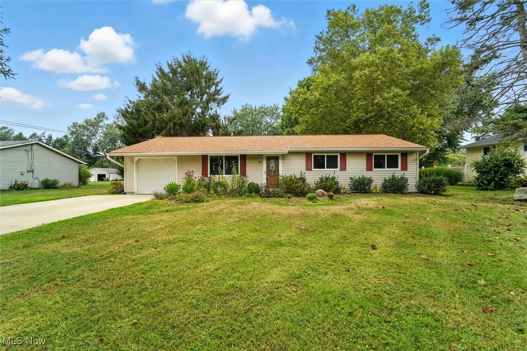 If you are a 1st time home buyer or you are just looking to downsize, you will love this 3 bedroom ranch home with 1 full & 1 half bath, which is located in the Perry School District! You will have peace of mind knowing you have a newer furnace, windows, gutters & siding, remodeled bathrooms & kitchen with granite counters, new roof, water heater, all new flooring, concrete driveway, as well as a new septic. All of the appliance are brand new as well, including the washer & dryer! This home is situated on 0.5 acre lot with a beautiful patio and a large backyard.