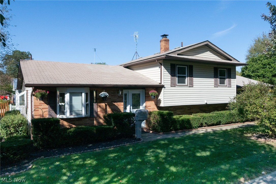 Welcome to 366 Suzanne Dr in Kent! This 3-level split boosts 3 bedrooms, 2 bathrooms and a 2 car attached garage. This nearly 1,700 sqft home has updates including a new front door, professional landscaping, fresh paint and carpet throughout! When you enter you'll notice the foyer area with a nice sized living room/dining room. The kitchen is to the left with plenty of storage/prep space. Upstairs features 3 bedrooms and a full bath. The lower level sits a half bath, great room with built in shelving and endless possibilities, laundry/utility room, and the garage. Conveniently located close to downtown Kent, Stow. 76 and Rt. 8! Come see what this turn-key home has to offer!