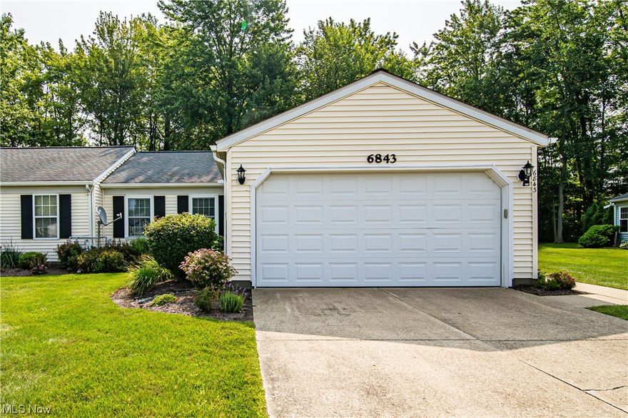 Welcome to the highly sought after Farmington Meadows neighborhood in the heart of Mentor! 

Conveniently located, this beautifully cared for condo offers the perfect blend of main floor living, privacy and convenience. With its thoughtfully designed layout and modern updates, this condo is sure to impress. 

Step inside and be greeted by a spacious and inviting interior. The main floor features two spacious bedrooms, providing ample space for relaxation. The updated kitchen and bathroom offer granite counters with stainless steel appliances for functionality and style. 

The vaulted ceilings in the great room create an open and airy atmosphere, complemented by a cozy gas fireplace that adds warmth and character. The dining area, conveniently located off the kitchen, provides a seamless flow for entertaining. 

Through the sliding doors, you'll find yourself on a private deck adorned with a beautiful pergola. This outdoor oasis is perfect for enjoying your morning coffee or hos