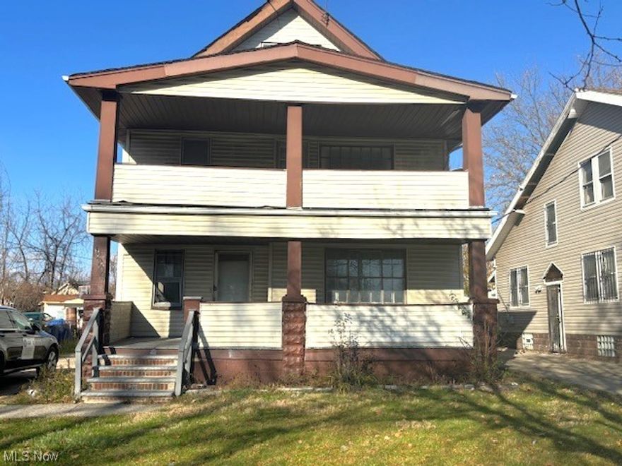 Look at this incredible 4 unit multifamily property! Great Portfolio builder! Unit 1 down has 1BR, 1 bath, living room. Unit 2 down has 2BRs, 1 bath, living room and private porch! All units have private entrance. Up unit 3 is a money maker with connected 3rd level offering 2 more BR spaces to make a 3BR unit, living room, dining room + private porch! Unit 4 has 1BR, 1 bath, living room + private balcony/enclosed porch! Updates: entire city violation list repaired ($52K in repairs), $1700 on 2 radiator repairs, newer middle garage door, exterior paint, windows unit 2, basement windows, toilets, paint + appliances in back 2 units,  wood replaced on front porch where needed. $30K update earlier this year for new boiler and electrical panels/wiring/meters done by seller recently, interior cleanup, one newer hot water tank, common area updates, work to units 1/2/3, foundation supports, roof seal + some plumbing! Nice big driveway with back turnaround for plenty of parking, Large 3 car garage! Selling AS IS. City Lead Paint Compliant! Unit 3 remodeled! Place your own tenants! Close to parks, restaurants, shopping, downtown, freeway access and more! Contact me today for info! Priced to sell, no wholesalers, no assignments!