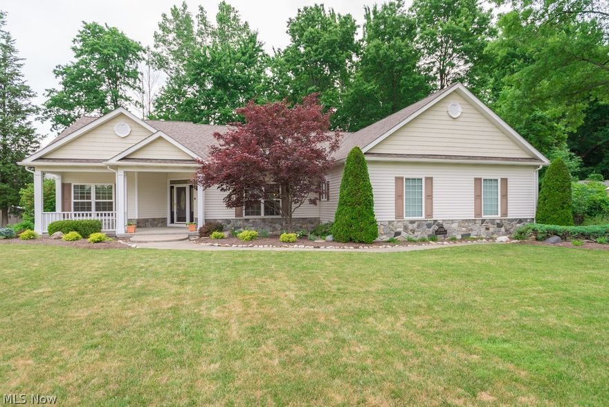 Amazing ranch home in a perfect Avon Lake location on 1/3 acre! Built in 2000, this young 3 bedroom, 3 full bathroom home has a beautiful open layout and neutral palette making it easy to move right in. The eat-in kitchen is built for entertaining with double ovens, built-in microwave, cooktop and a large granite island with wine rack. All appliances stay with the home. Walk through double french doors from the kitchen to an all-seasons sunroom with ceiling fan, skylights and patio door leading to the backyard. Family room boasts vaulted ceiling and fireplace. Master bedroom has a walk-in closet, private bathroom with corner soaking tub, shower and double-bowl sinks. Walk downstairs to the enormous finished basement that adds over 1500 sqft of living space. Home is mostly handicap accessible. Outdoors enjoy mature landscaping, sprinkler system and concrete patio.Newer roof. Come see​​‌​​​​‌​‌​​​‌‌​​​‌‌‌​​‌​​‌‌​​​​ today!