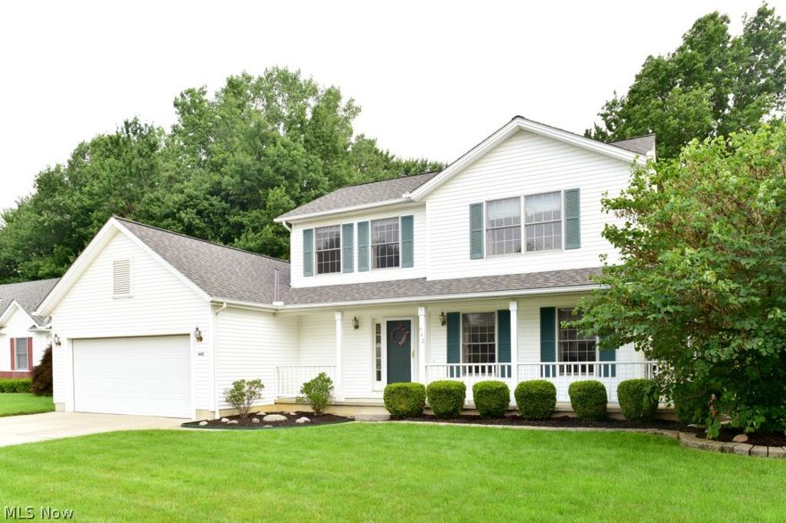 This meticulously cared for 3 bedroom colonial in the Midview school district is move in ready.  The gorgeous yard features a freshly painted wrap around front porch, while the back yard is completely fenced in and offers a peaceful, private, wooded setting that can be enjoyed from the brick patio.  No neighbors behind you! A traditional first floor layout includes a living room and dining room with professionally cleaned carpets.  All appliances stay in the kitchen, which also provides an eat-in area.  Generously sized master bedroom with a walk in closet.  First floor laundry.  Neutral colors and tasteful decor can be appreciated throughout the home.  A new roof was installed in 2012 and the central air was replaced in 2014.  The full basement is already plumbed for a bathroom.  This fantastic location on quiet street offers easy access to shopping and the freeway.