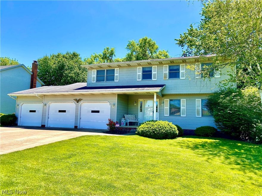 Welcome to 1816 White Chapel Cir. in Uniontown!  This spacious 4 bedroom, 2.5 bath is situated on a no outlet street near to neighborhood park.  Buyers will love the large bedrooms with tons of closets space and  built in storage and display area.  The master bedroom offers a full master bath and large walk-in closet. The furnace was replaced in 2018 while central air and HWT were completed in 2019.  Car enthusiasts will appreciate the THREE CAR GARAGE all with openers, drains, and electricity. The lower level is partially finished with beautiful built in double desk and entertainment center that convey. This home is super solid with "great bones" and just needs a touch of updating to reach the next level but certainly move in ready! Easy to show!