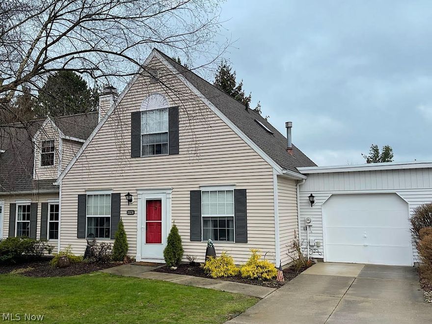 If you like rich golds and warm ivories, you’ll love this pretty Cape Cod condo in sought after Brook Point Village. The floor plan provides nice flexibility depending what sort of rooms you use most. Because the kitchen is large enough for a good-sized table, the Seller converted the dining room into another sitting room, so there are three! The pretty oak kitchen has loads of cabinets, all of the appliances, sharp, newer flooring, a newer enameled sink and Delta faucet with a handy pull-down sprayer. If storage is important to you, this unit sure has it. The upstairs bedrooms are as roomy as they are pretty, and they both have double closets! The laundry room is right off the kitchen, has cubbies, a big storage cabinet and includes the washer and dryer. The attached garage will be super convenient for storage, too. If you like to sit outside, the family room has a slider that leads to an open back yard and a patio around which you can plant flowers and really make it your own. The co