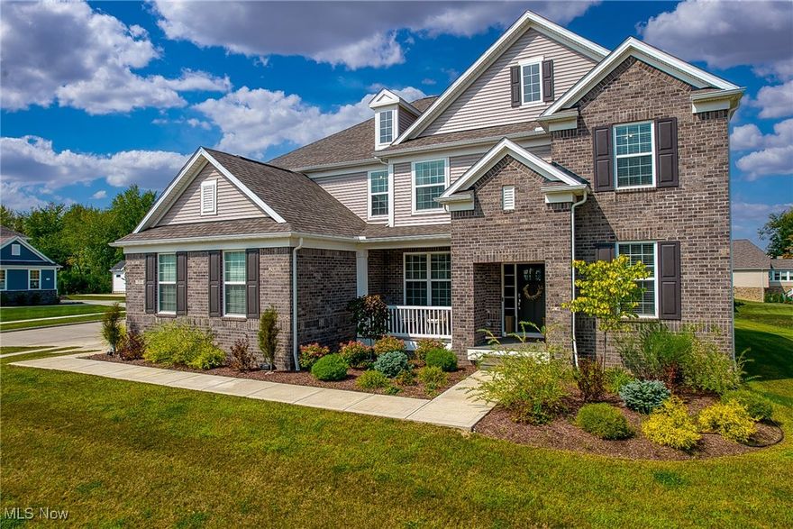 Experience luxurious living and lake life--boating/watersports, relaxing at the pool, and socializing in Hawthorn of Aurora! This 4 bed, 3.5 bath colonial features a flowing layout and generous living areas for both entertaining and everyday comfort. Glass-paned french doors enclose your private den, where you can work from home in privacy. Elegantly wainscoted, the flex room has myriad possibilities to suit your needs–playroom, parlor, formal dining. Dramatic 2-story great room w a cozy fireplace and double row of west-facing windows (+automatic blinds!) bestowing afternoon light. Your chef's kitchen is equipped w a 9.5' island + breakfast bar, Whirlpool appliances, an XL walk-in pantry, and a dining area large enough for a 10-seat table to accommodate guests during celebrations. Convenient pocket office provides a place for charging electronics, homework, crafting or sorting mail. Easily manage laundry w extra space for an ironing board, folding station and hampers. There's storage for everyone's coats/shoes in the giant mudroom + cubby bench and extra-deep coat closet, reducing chaos for families on the go. A true owner's retreat, your spacious bedroom features a sitting room, oversized walk-in closet, and en-suite bath w dual sinks, a walk-in shower, soaking tub, linen closet, and enclosed commode. Versatile second-floor bonus room is perfect for a playroom, game room, or movie nights! Two bedrooms share an adjoining bath w dual sinks and a clever split design (separated shower & commode) for increased privacy and functionality. Hall bath for third bedroom. The basement is ready for you to customize even more living space (plumbed for bath/wet bar). Enjoy outdoor living on your covered front porch or 300 sqft back patio w a built-in firepit for warmth, ambiance and roasting marshmallows. Sprawling open backyard w plenty of additional space for a playset, trampoline, and lawn games. Garage storage alcove keeps bikes/lawn equipment out of the way.