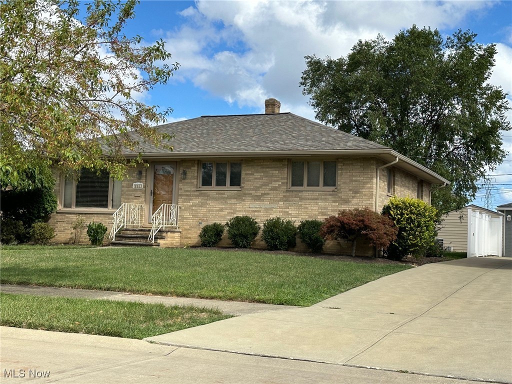 A Must see, well maintained all brick ranch located in Brooklyn Ohio, near the high school, transportation, shopping and only minutes to downtown Cleveland or Hopkins Airport. The home has a new roof, gutters insulated garage door on the 2 1/2 car detached garage (2023). In addition, the exterior has a concrete patio to enjoy your summer nights. When you enter the home from the back you will find a wonderful all season room addition to the back of the home. The kitchen has been updated with high end cabinets. The home has a neutral decor with original hardwood flooring throughout the main level. The basement is finished with a full luxurious shower and full bath, entertainment area, and a canning space.
1 year Home Warranty Included.
Do not pass up the opportunity to own this home.
