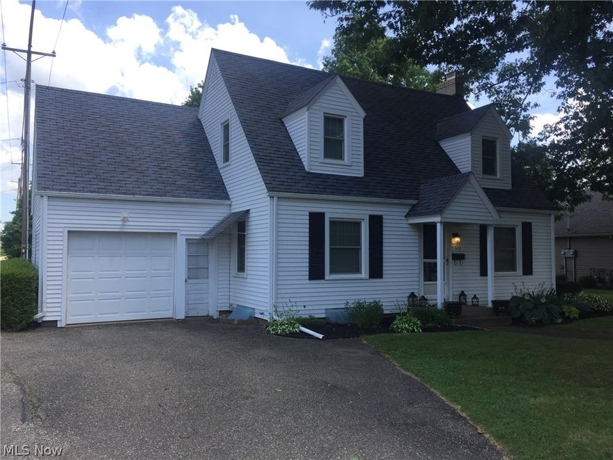 So charming! Cape Cod in beautiful area convenient to park, shopping and hospital. Cozy up to the fireplace in the living room. Equipped, updated oak eat-in kitchen. Large bedrooms and closets. Attached garage, fenced yard, low utilities. It's a keeper. Look quick! Appliances not warranted.