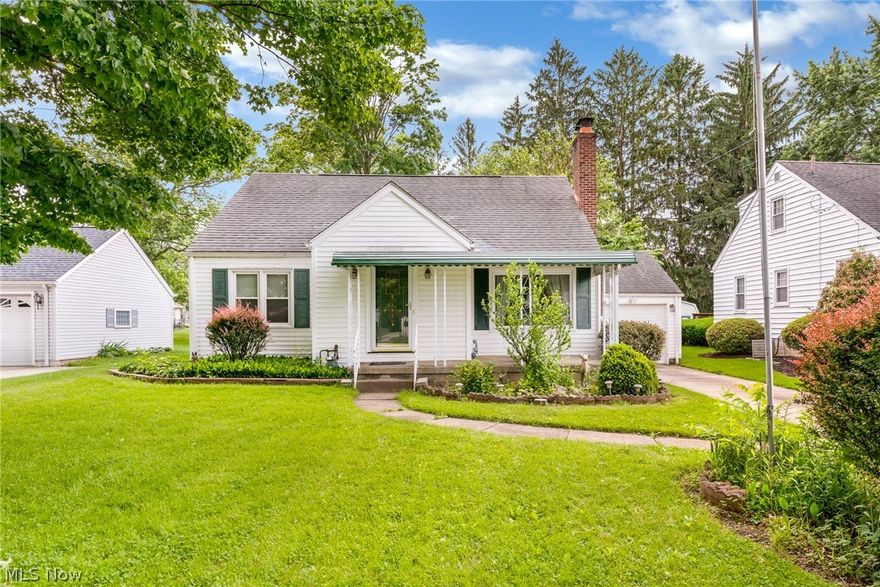 Welcome home!  This meticulously maintained Cape Cod style residence, nestled in a peaceful Boardman neighborhood, offers a classic design and thoughtful layout.  Step inside to find a bright, welcoming living room featuring a charming wood-burning fireplace with surrounding built-in shelves.  Past the living room and through a large dining room, you can exit onto the wooden deck out back, complete with a retractable awning to provide shade on those bright, sunny days. The backyard also features lovely landscaping and a large shed, which has electric.  Back inside, the first floor is complete with the functional kitchen, two sizeable bedrooms and a full bathroom. Upstairs, you'll discover another large bedroom with a built-in closet and drawers, as well as additional attic space for extra storage. The unfinished basement is a great space as well, with abundant potential for future customization, and featuring a second shower.  This home has been consistently cared for, with regular servicing and maintenance updates, including a newer HWT.  You can easily step right in, add your own personal touches, and make this great home your dream come true!