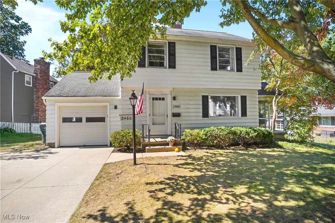 Prepare to be impressed by this immaculate Colonial situated in one of the most desirable Cuyahoga Falls neighborhoods. Step into the spacious living room with gas fireplace, a large picture window welcoming the natural light plus beautiful hardwood floors that continue throughout the house . A recent total kitchen renovation opened the kitchen space into the dining room creating a beautifully modern kitchen/dining area which includes new white cabinets, quartz counters, a pantry/ coffee bar and stainless appliances. There's also a 1/2 bath and screen porch finishing out the first floor. Upstairs you'll find three bedrooms all with new lighting and ceiling fans plus a renovated full bath. In the lower level there is a nice rec room with glass block windows, a storage/ laundry area with a new water heater and the washer and dryer is included. Outside is a lovely fenced backyard and double wide concrete driveway. Come to see this beautiful well loved home and discover all of the wonderful amenities that living in Cuyahoga Falls has to offer.