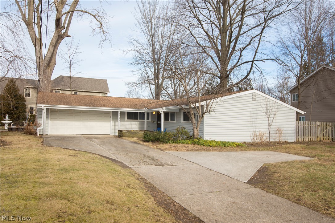 Opportunity is knocking! Check out this 1950's California style ranch home. Three bedrooms and two full baths. New carpet 2018 and paint. Open floor plan! Lots of windows and sunshine! Easily livable or can be renovated. Wonderful 80 x 180 lot. Nice set back off of picturesque Hilliard Boulevard! Attached 2 car garage! Wonderful location in the heart of Rocky River. Walk or bike to Goldwood Elementary School, Rocky River Recreation Center and Hamilton Skating rink or the Beautiful city pool. Fabulous RR Schools, too! Easy commute to Downtown CLE, Cleveland airport and the Arts! Priced for renovating!