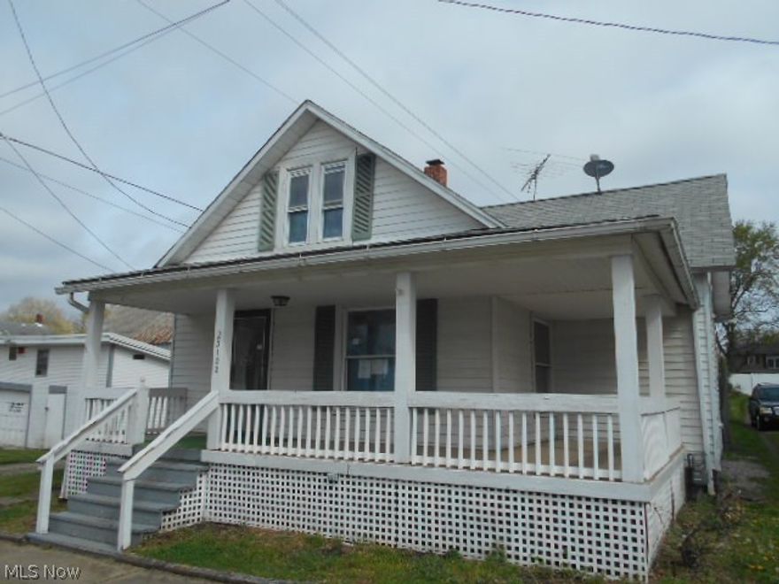 Bungalow style 2 bedroom, 2 full bath home with first floor laundry area, large front porch, patio, oversized 2 car garage and fenced yard. To be sold AS IS. Buyer responsible for due diligence inquiry of all property information. Closing agent of Buyers choice.  FHA Financing subject to FHA Appraisal (UI- Uninsured) - This property requires repairs estimated to cost more than $5,000; it is not eligible for an FHA-insured loan, unless a Section 203(k) loan can be arranged.