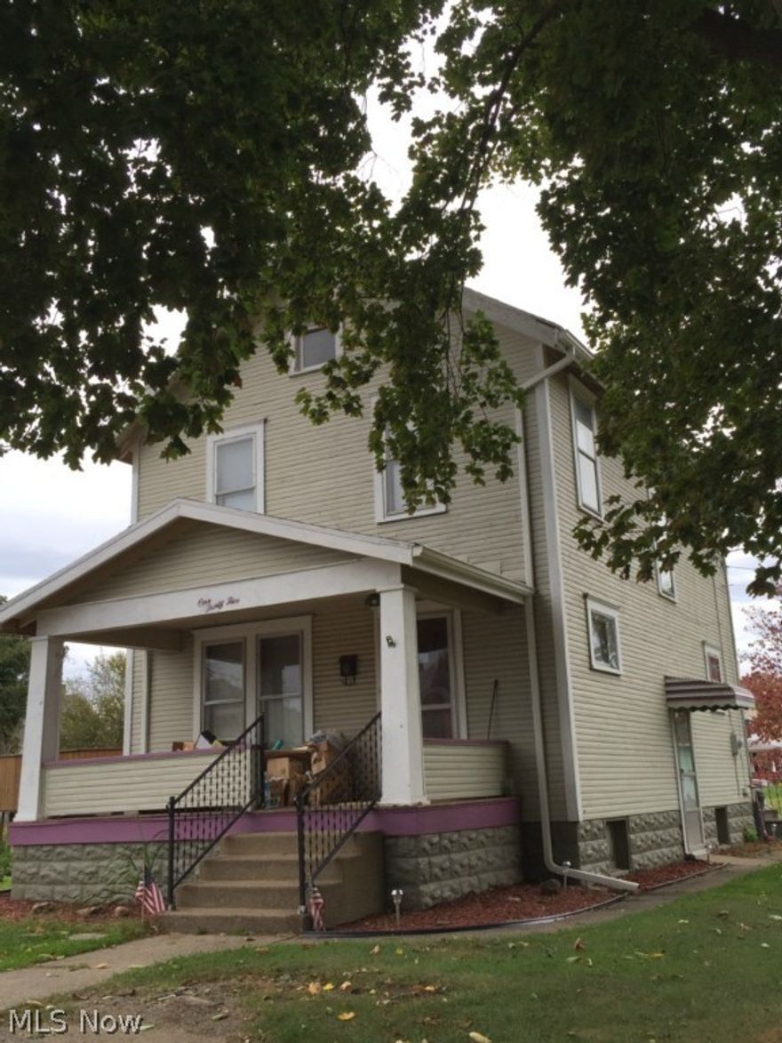 This 2 story home has 3 bedrooms and 1.5 bath.  Newer porch, spouting, and paint in 2010. Original woodwork and fixtures including the farmers sink and clawfoot tub. The home has some recent plumbing updates. Close to Central Elementary School, Tuscora Park, and the library. Gas is $68/mo and electric is $65-$72/mo.