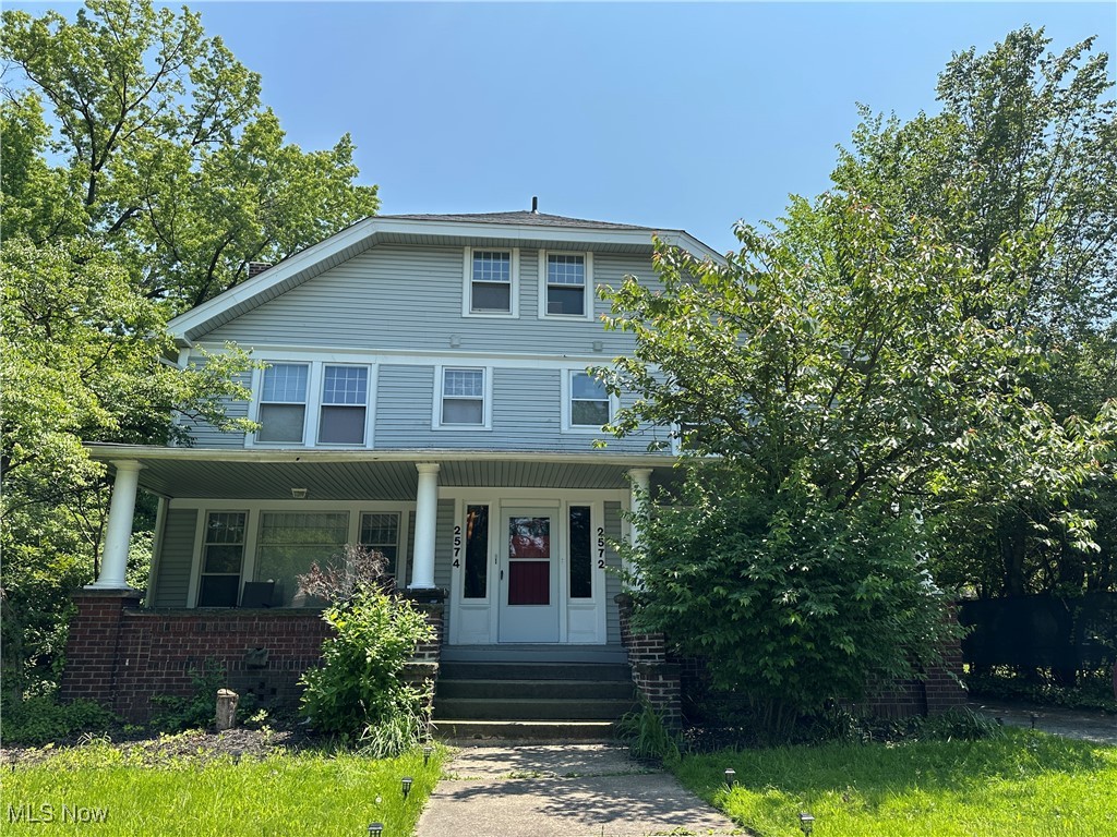GREAT investment opportunity with this Huge Duplex in historic Cleveland Heights, perfectly located west of Coventry at the top of the hill going down to Little Italy, University Hospitals, Case Western Reserve University and all that University Circle has to offer! Incredibly spacious units with natural wood trim, hardwood floors, built-ins. Each side features FIVE BEDROOMS and TWO FULL BATHS, Large Eat-In Kitchen, formal dining room with character-filled built-ins & sitting benches, living room with FP, and office/bonus room. Each side has a full basement with laundry hookup and plenty of storage and air conditioning! Just completed by seller are quartz countertops in both units, some new cabinets, painting, porch updates, masonry work, fixtures, and much more! 4 Car garage with additional paved parking spaces. Roof replaced on 2021, Air Conditioning 2025, furnace in 2007. Two Parcels provide for a larger lot! Tremendous cash flow opportunity! Taxes are current with 2024 assessment. No showings Until contract.
