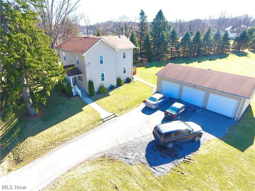 Sparkling 3 bedroom,  2 bath home on almost 2 acres of land in Poland schools!  This cozy colonial is move in ready.  The possibilities are endless with the sprawling land and massive 3 car garage!  Relaxed country living with all shopping, restaurants and amenities right down the road.  Make an appointment today to see your new home!