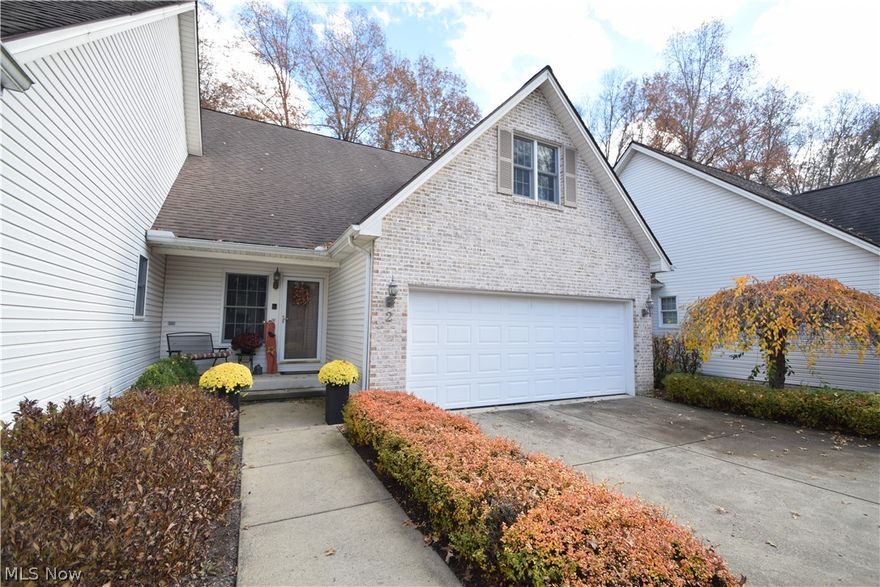 Townhouse overlooking Mill Creek Golf Course.  This unit is over 2400 Sq. Ft. with 3 bedrooms,  two 1/2 baths plus bonus room.  Foyer entry featuring marble flooring & opens to spacious Great Room with fireplace and dining room.  The bright sunny kitchen with bay window overlooks the golf course, with wood like floors and granite counter tops.  Newer stainless appliances and back splash.  There's a first floor laundry room with  pantry.  Full basement w/storage and 2 car attached garage.  Owner is offering Home  Warranty.  Call for private showing!