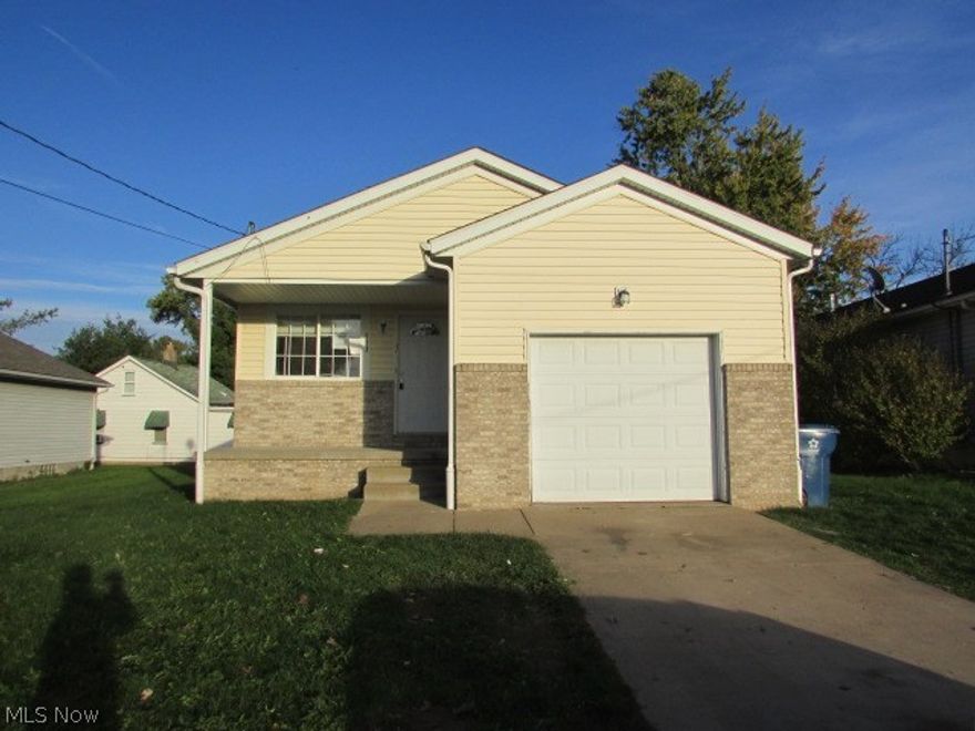 Easy one floor living! Eat in kitchen, spacious living room.  Full en-suite bath in Master Bedroom!  Full basement!  Property is sold AS IS.