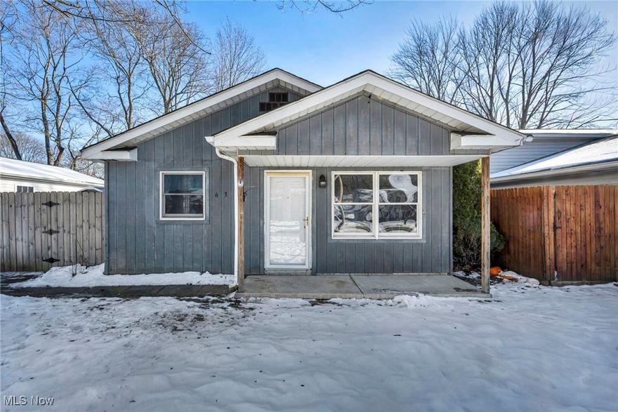 Welcome to 6385 Rosebelle in desirable North Ridgeville! This 3 bedroom, one-and-a-half-bath ranch home offers convenient single-floor living. The kitchen features updated lower cabinets and is fully equipped with appliances.   Newer laminate flooring throughout much of the home. Recent improvements include a newer hot water tank, freshly painted bathrooms and newer electric heaters. Functional layout with good sized rooms, ideal for low-maintenance living. Full privacy fenced back yard with drive gate and new Storage Shed. Great home for a first-time home buyer or downsizer. Home is Very clean and Move in Ready! Call for your showing TODAY!