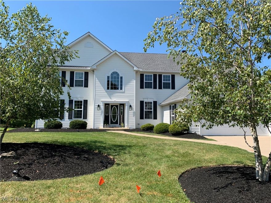 Elegance and charm apparent when you first step into the two story entrance.  This gracious colonial boasts over 4,000 sqft of living space.  The original owners have lots of beautiful memories here and are ready to pass the torch to the next owners.  Outstanding attention to detail throughout the woodwork including crown moldings and chair rails.  Custom designed with 9’ ceilings.  The first floor displays an office, formal living room, grand formal dining room, an eat-in kitchen with all appliances and walk-in pantry, dinette and a relaxing great room with fireplace.  First floor laundry.  The finished lower level features a work-out room, family room, office area and bathroom.   Impressively entertain on the wrap-around, multi-level patio where the sun sets.  Updates throughout include HVAC, Flooring, Paint.  New roof in 2009 (50 years).  This development offers a pool, community club house, tennis courts and more.  Close to dining and major shopping and major highways.  Exceptional