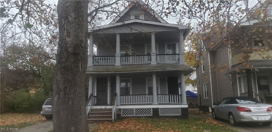 Occupied Glenville duplex with long term tenants.