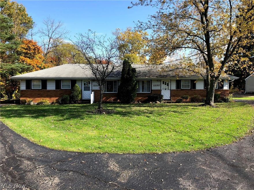 Very well maintained two family ranch home in a prime location!!! Great opportunity to own one of very few multifamily homes in Chesterland.
Each unit has their own driveways, two car garages, and back decks. Both units are currently rented so. New septic was installed in 2020