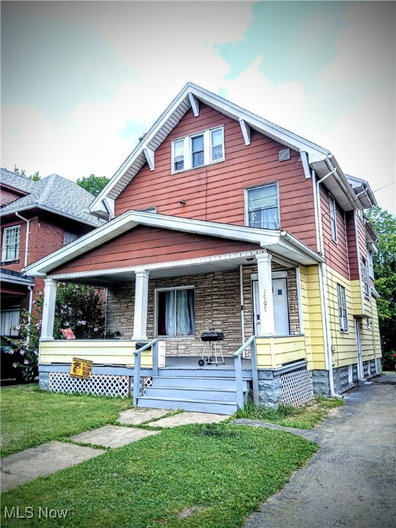 Extremely nice Investment Property! Currently leased for a whole year, ending 5/31/2026. Section 8 tenant paying $1000/month. Home has recently underwent and passed section 8 inspection in May 2025. Very large home with finished 3rd floor allowing for two additional bedrooms. Features newer carpeting, New Hot Water Tank & Furnace 5yrs, updated breaker box, alarm system, enclosed sun porch, lots of charm & character! Crown Molding, built-in China cabinetry, large closets, ceramic tile, laundry chutes! Fireplaces in Living room and Master bedroom! Refinished hardwood floors, Ceiling fans through out. Large Kitchen with new ceramic tile floors, updated cabinetry, sinks & plumbing. Newer garage roof done in 2018. New soffit. Large front porch. Remodeled Extra large Full Bath with ceramic tile, custom corner shower, pedestal sink, laundry chute, and door to carpeted Sun room with real windows and great peaceful view! Outstanding home! Turnkey and already churning great rent. Long standing tenant loves it here and has just signed a new lease. Ready to go to new Owner. Call right now!