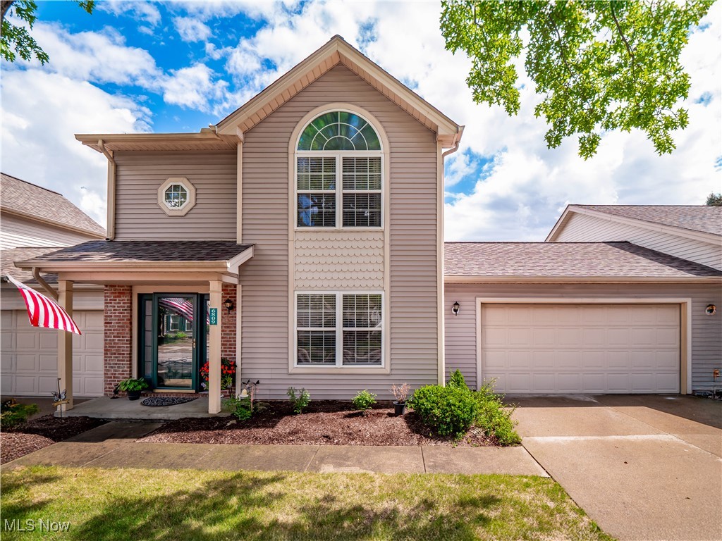 Welcome to this 3 bedroom, 2 full bath Townhome in Middleburg Hts located in the Crystal Lake Villas This home features vaulted ceilings, an open concept floor plan and is very tastefully updated with fresh, new clean paint colors throughout (2024). Tons of natural light and this is a very desirable floor plan with a nice back yard view. Nothing to do but move in and enjoy the cosmetic updates as well as all the big stuff! You'll love the first floor bedroom (currently used as an office) with attached full bath! Updates include: New Roof (2023), New Deck (2023), LVP flooring throughout the entire first floor vaulted great room and office, Carpet (2021), A/C (new coil) and Furnace (2022), New Quartz kitchen (2024) with white cabinets, Newer lighting fixtures throughout. All newer stainless steel kitchen appliances stay (and it's a gas stove), includes washer/dryer in laundry room too! A master bedroom with walk-in closet and vaulted ceiling is upstairs, along with a third bedroom and second full bath. This home also has a 2 car attached garage with a man door out to the backyard (an upgrade when building). One of the most convenient locations with easy access to 71 and 480 and the Middleburg Hts. Community Center down the road. Don't miss this one!