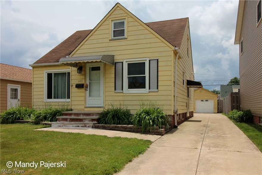 Well-maintained bungalow on a quiet street.  Updated bathroom with walk-in shower.  Newer kitchen.  Finished second floor with large bedroom and walk-in closet.  Furnace and AC installed in 2012.  Seller will provide a one year home warranty (APHW) to buyer.