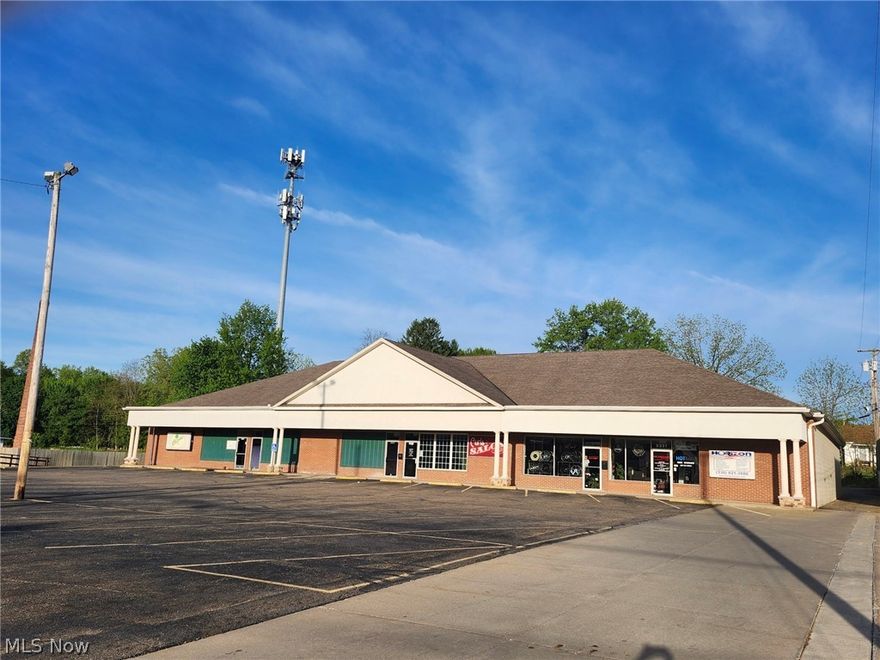 Well-kept strip retail investment in a strong Alliance location near Mount Union College. This property features a restaurant, a beauty salon, and a specialty automotive sound shop, offering a diverse and stable tenant mix. Parking is available at both the front and rear of the building, providing convenience for customers and employees. A solid opportunity in a high-visibility area.