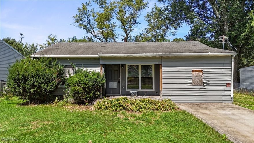 Investor Special! This 3-bedroom, 1-bath ranch in the Madison School District offers plenty of potential. A large storage room provides flexibility as a potential 4th bedroom or a second entertainment area—finish it however you’d like. The spacious kitchen features a convenient laundry hookup, making this a versatile property with room to customize. Don’t miss this opportunity to bring your vision to life! PLEASE ALLOW 48 HOURS for response to any offers