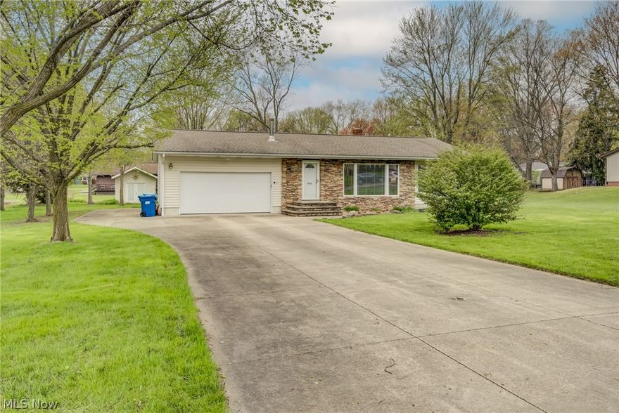 Welcome home to your wonderful ranch with large first floor master and beautiful hardwood floors and brand new flooring on lower level. Great open floor plan with plenty of bright light and updated kitchen, Lower level has two bedrooms and rec room with surround sound and laundry with new washer and dryer that stay with the house! New hot water thank. He/She shed in the back yard and oversize garage with heater and work/craft space. Backyard boasts of large patio and pergola and even the grill stays for your cookouts! Whole house generator and spacious double wide driveway to host your guests!