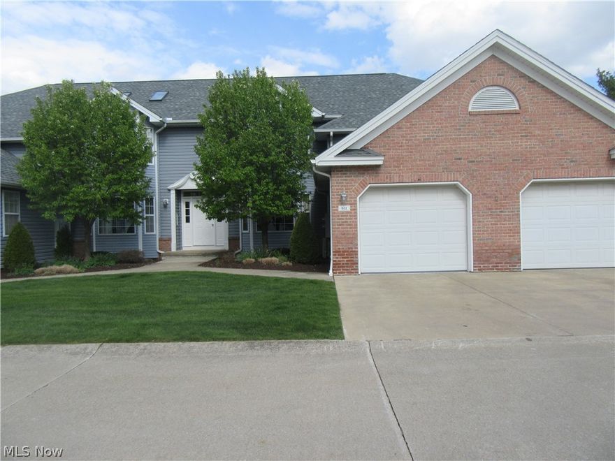 I would hurry on this one.  Desirable 1st floor ranch style condo, 2 bedrooms, 2 full baths and a finished basement.  One step inside and you will appreciate the open floor plan.  Kitchen has plenty of cabinets and counter space as well as a large bay window with lots of natural light.  Living room is open to the kitchen with a gas fireplace.  The master bedroom is a generous size with a private bath and plenty of closet space.  The second bedroom is also a nice size.  But wait, there is more, 1st floor laundry, a nice finished basement, the furnace is less than 6 months old and there is a convenient one car attached garage.  All this and more at a great price.  Immediate occupancy too.